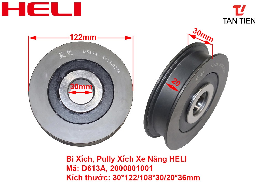 Pully Xích Xe Nâng HELI D613A